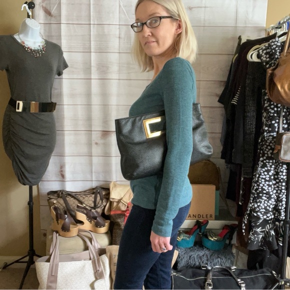 Michael Kors Pebble Leather Clutch Bag - Picture 5 of 14